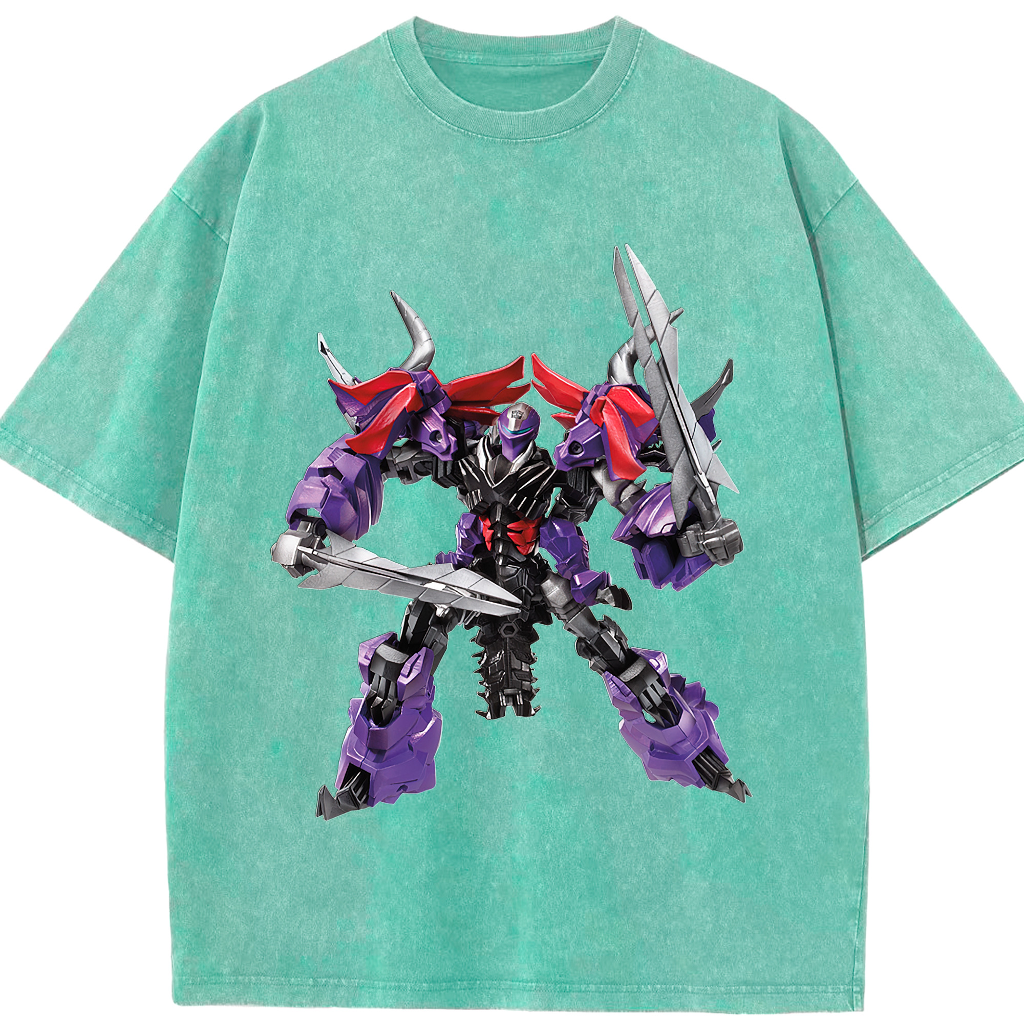 （画像用）  綿100% ヴィンテージ風 半袖Tシャツ（フロントプリント）
